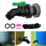 Maxbell Rain Barrel Spigot Kit 3/4inch Rain Barrel Valve for Aquariums Garden Barrel 2.54cm