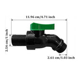 Maxbell Rain Barrel Spigot Kit 3/4inch Rain Barrel Valve for Aquariums Garden Barrel 2.54cm