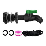 Maxbell Rain Barrel Spigot Kit 3/4inch Rain Barrel Valve for Aquariums Garden Barrel 2.54cm