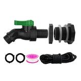Maxbell Rain Barrel Spigot Kit 3/4inch Rain Barrel Valve for Aquariums Garden Barrel 2.54cm