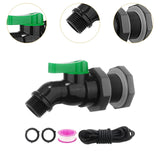 Maxbell Rain Barrel Spigot Kit 3/4inch Rain Barrel Valve for Aquariums Garden Barrel 2.54cm