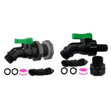 Maxbell Rain Barrel Spigot Kit 3/4inch Rain Barrel Valve for Aquariums Garden Barrel 2.54cm