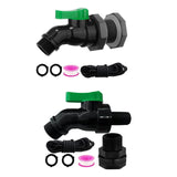 Maxbell Rain Barrel Spigot Kit 3/4inch Rain Barrel Valve for Aquariums Garden Barrel 2.54cm