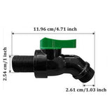 Maxbell Rain Barrel Spigot Kit 3/4inch Rain Barrel Valve for Aquariums Garden Barrel 2.06cm