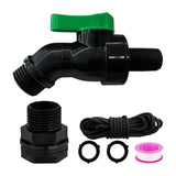 Maxbell Rain Barrel Spigot Kit 3/4inch Rain Barrel Valve for Aquariums Garden Barrel 2.06cm