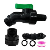 Maxbell Rain Barrel Spigot Kit 3/4inch Rain Barrel Valve for Aquariums Garden Barrel 2.06cm