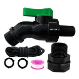 Maxbell Rain Barrel Spigot Kit 3/4inch Rain Barrel Valve for Aquariums Garden Barrel 2.06cm