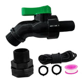 Maxbell Rain Barrel Spigot Kit 3/4inch Rain Barrel Valve for Aquariums Garden Barrel 2.06cm