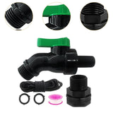 Maxbell Rain Barrel Spigot Kit 3/4inch Rain Barrel Valve for Aquariums Garden Barrel 2.06cm