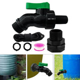 Maxbell Rain Barrel Spigot Kit 3/4inch Rain Barrel Valve for Aquariums Garden Barrel 2.06cm