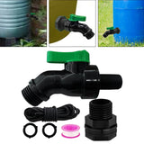 Maxbell Rain Barrel Spigot Kit 3/4inch Rain Barrel Valve for Aquariums Garden Barrel 2.06cm