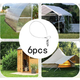 Maxbell 6x Ground Earth Anchors Lightweight 30.71inch Long for Carports Fence Garden