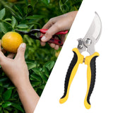 Maxbell Garden Pruning Shear Professional Gardening Scissors for Farm Orchard Garden Yellow