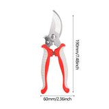 Maxbell Garden Pruning Shear Professional Gardening Scissors for Farm Orchard Garden Red