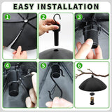 Maxbell Bird Feeder Squirrel Baffle Sturdy Outdoor Protects for Patio Porch Backyard