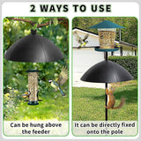 Maxbell Bird Feeder Squirrel Baffle Sturdy Outdoor Protects for Patio Porch Backyard