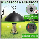 Maxbell Bird Feeder Squirrel Baffle Sturdy Outdoor Protects for Patio Porch Backyard
