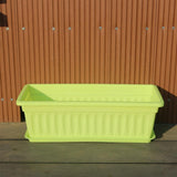 Maxbell Window Box Versatile with Tray Flower Pot for Outside Balcony Indoor Outdoor Green