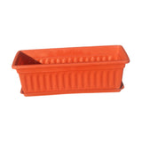 Maxbell Window Box Versatile with Tray Flower Pot for Outside Balcony Indoor Outdoor Red