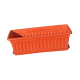 Maxbell Window Box Versatile with Tray Flower Pot for Outside Balcony Indoor Outdoor Red