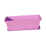 Maxbell Window Box Versatile with Tray Flower Pot for Outside Balcony Indoor Outdoor Purple