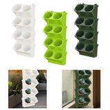 Maxbell Wall Mounted Plant Holder Home Decor Flower Rack for Hallway Entryway Indoor White