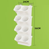 Maxbell Wall Mounted Plant Holder Home Decor Flower Rack for Hallway Entryway Indoor White