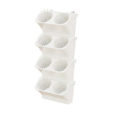 Maxbell Wall Mounted Plant Holder Home Decor Flower Rack for Hallway Entryway Indoor White