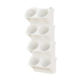 Maxbell Wall Mounted Plant Holder Home Decor Flower Rack for Hallway Entryway Indoor White