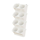 Maxbell Wall Mounted Plant Holder Home Decor Flower Rack for Hallway Entryway Indoor White