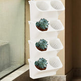 Maxbell Wall Mounted Plant Holder Home Decor Flower Rack for Hallway Entryway Indoor White