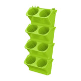 Maxbell Wall Mounted Plant Holder Home Decor Flower Rack for Hallway Entryway Indoor Green