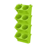 Maxbell Wall Mounted Plant Holder Home Decor Flower Rack for Hallway Entryway Indoor Green