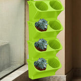 Maxbell Wall Mounted Plant Holder Home Decor Flower Rack for Hallway Entryway Indoor Green