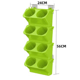 Maxbell Wall Mounted Plant Holder Home Decor Flower Rack for Hallway Entryway Indoor Green
