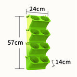 Maxbell Wall Mounted Plant Holder Home Decor Flower Rack for Hallway Entryway Indoor Green