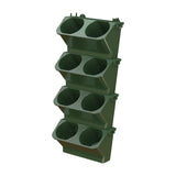 Maxbell Wall Mounted Plant Holder Home Decor Flower Rack for Hallway Entryway Indoor Dark Green