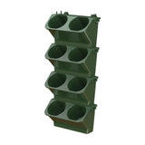 Maxbell Wall Mounted Plant Holder Home Decor Flower Rack for Hallway Entryway Indoor Dark Green