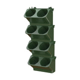 Maxbell Wall Mounted Plant Holder Home Decor Flower Rack for Hallway Entryway Indoor Dark Green