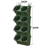 Maxbell Wall Mounted Plant Holder Home Decor Flower Rack for Hallway Entryway Indoor Dark Green