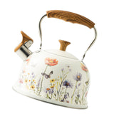 Maxbell Loud Whistle Kettle Floral Pattern Cooker Tea Kettle for Outdoor Camping BBQ