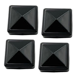 Maxbell 4 Pieces Iron Fence Post Cap Decorative Post Caps Reusable Fence Accessories S