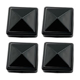 Maxbell 4 Pieces Iron Fence Post Cap Decorative Post Caps Reusable Fence Accessories S