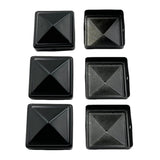 Maxbell 4 Pieces Iron Fence Post Cap Decorative Post Caps Reusable Fence Accessories S