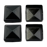 Maxbell 4 Pieces Iron Fence Post Cap Decorative Post Caps Reusable Fence Accessories S