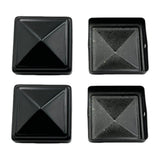 Maxbell 4 Pieces Iron Fence Post Cap Decorative Post Caps Reusable Fence Accessories M