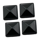 Maxbell 4 Pieces Iron Fence Post Cap Decorative Post Caps Reusable Fence Accessories L