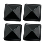 Maxbell 4 Pieces Iron Fence Post Cap Decorative Post Caps Reusable Fence Accessories L