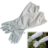 Maxbell Beekeeping Gloves 1 Pair Canvas with Elastic Cuffs Beekeeper Anti Bee Gloves