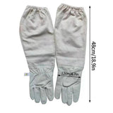 Maxbell Beekeeping Gloves 1 Pair Canvas with Elastic Cuffs Beekeeper Anti Bee Gloves